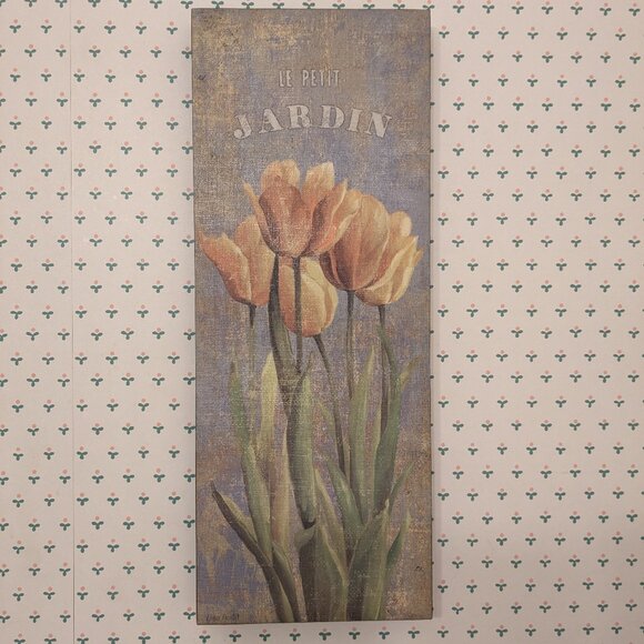 "Le Petite Jardin" Yellow Tulips Canvas Wall Art by Lisa Audit - Picture 14 of 16